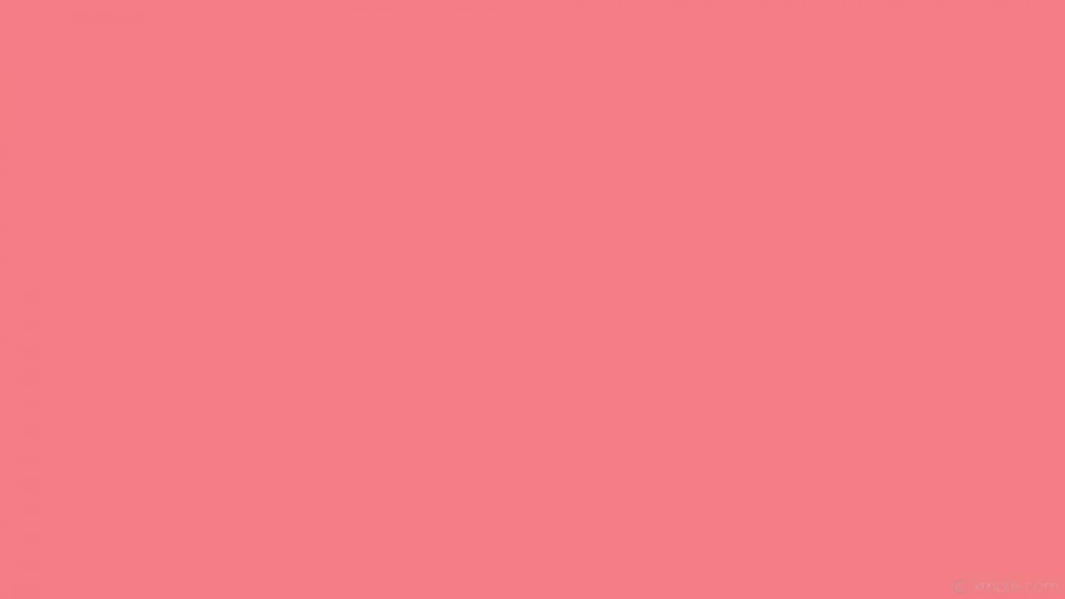 Plain Pink 桌布 壁紙 — 純珊瑚粉紅色背景，無可見物體或細節。