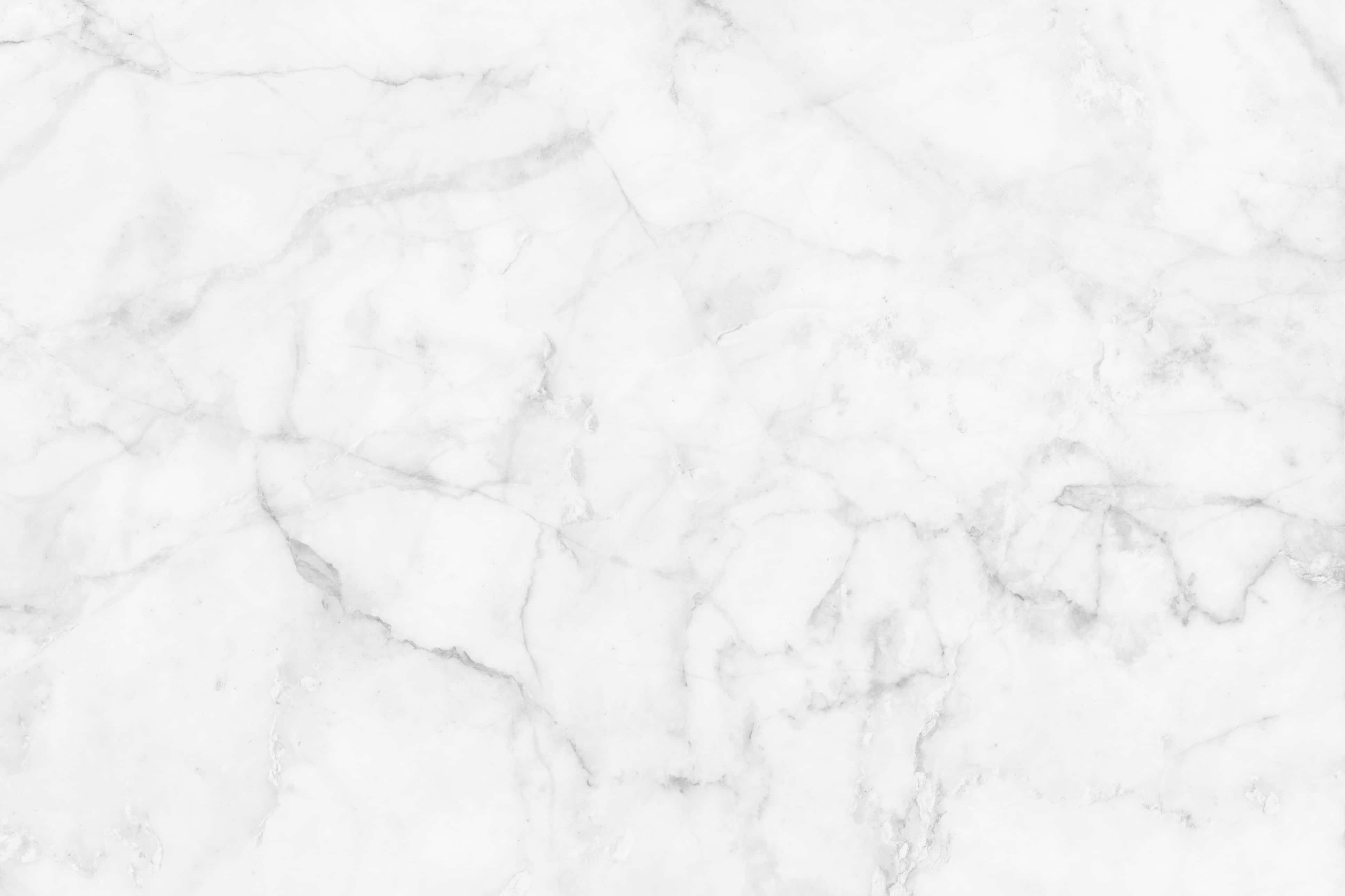 White Marble 桌布 壁紙 — 純白大理石的特寫，帶有細膩的灰色紋理，營造出優雅的自然圖案。