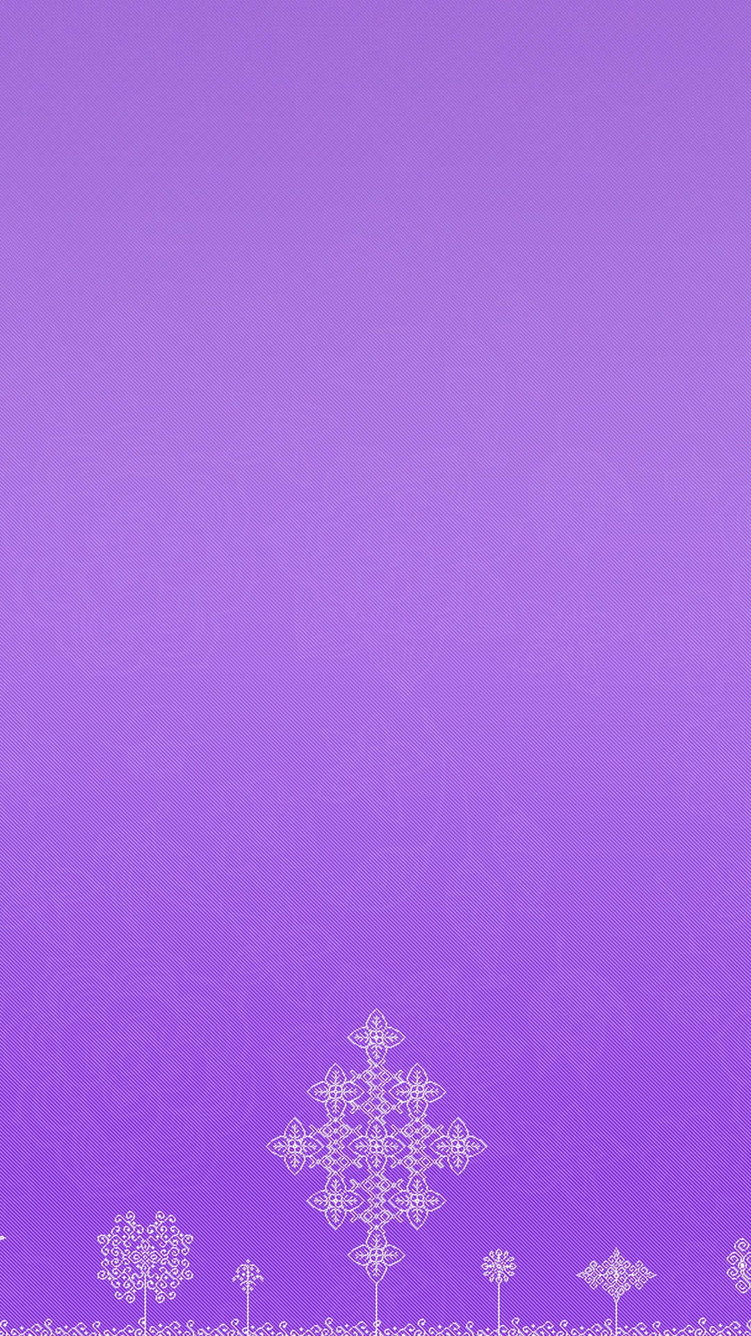 Lavender 桌布 壁紙 — 純紫色壁紙，底部帶有微妙的白色花卉和幾何圖案。