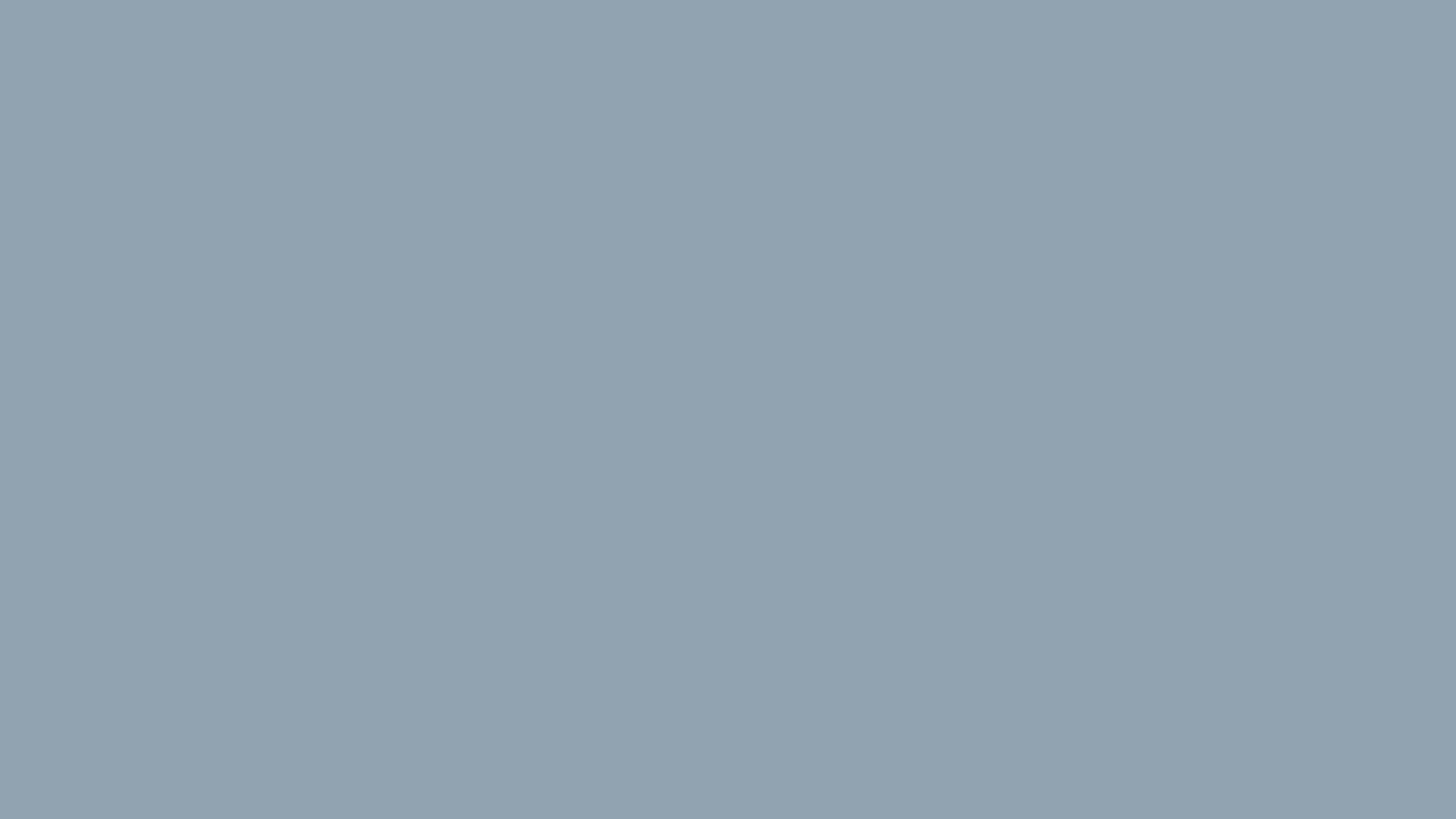 Grey Blue 桌布 壁紙 — 純色柔和藍灰色背景，沒有可見的物體或圖案。