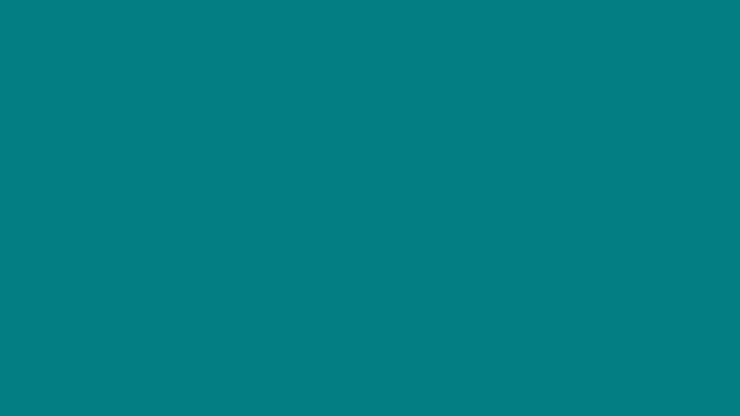 Teal Blue 桌布 壁紙 — 純色青綠色背景，沒有可見的物體或圖案。