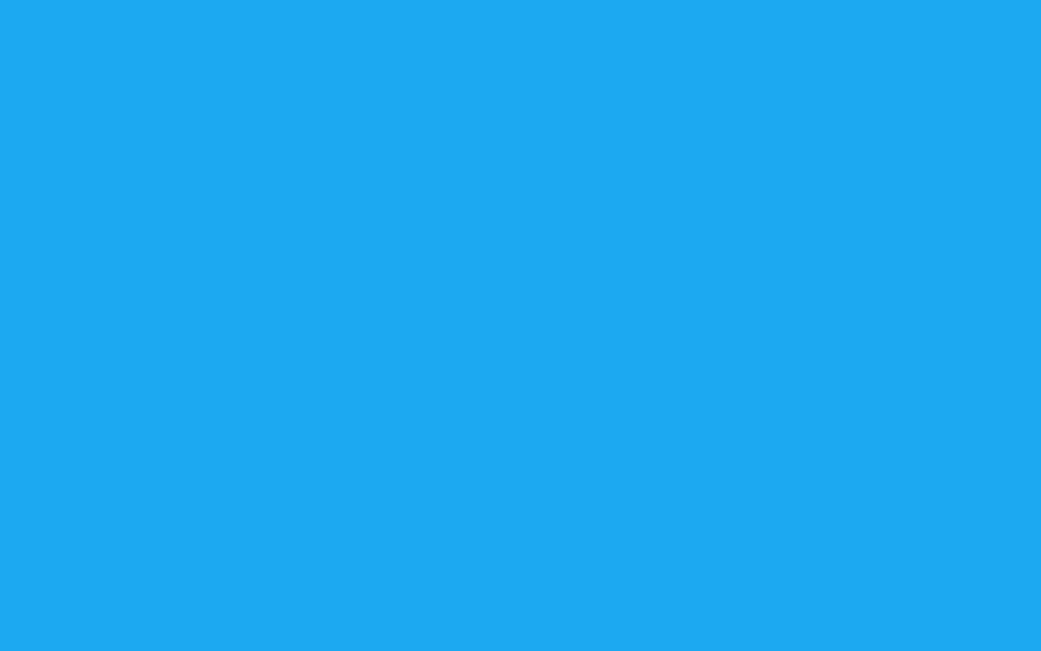 Blue Color 桌布 壁紙 — 純色鮮豔青色背景，無任何物體或細節。