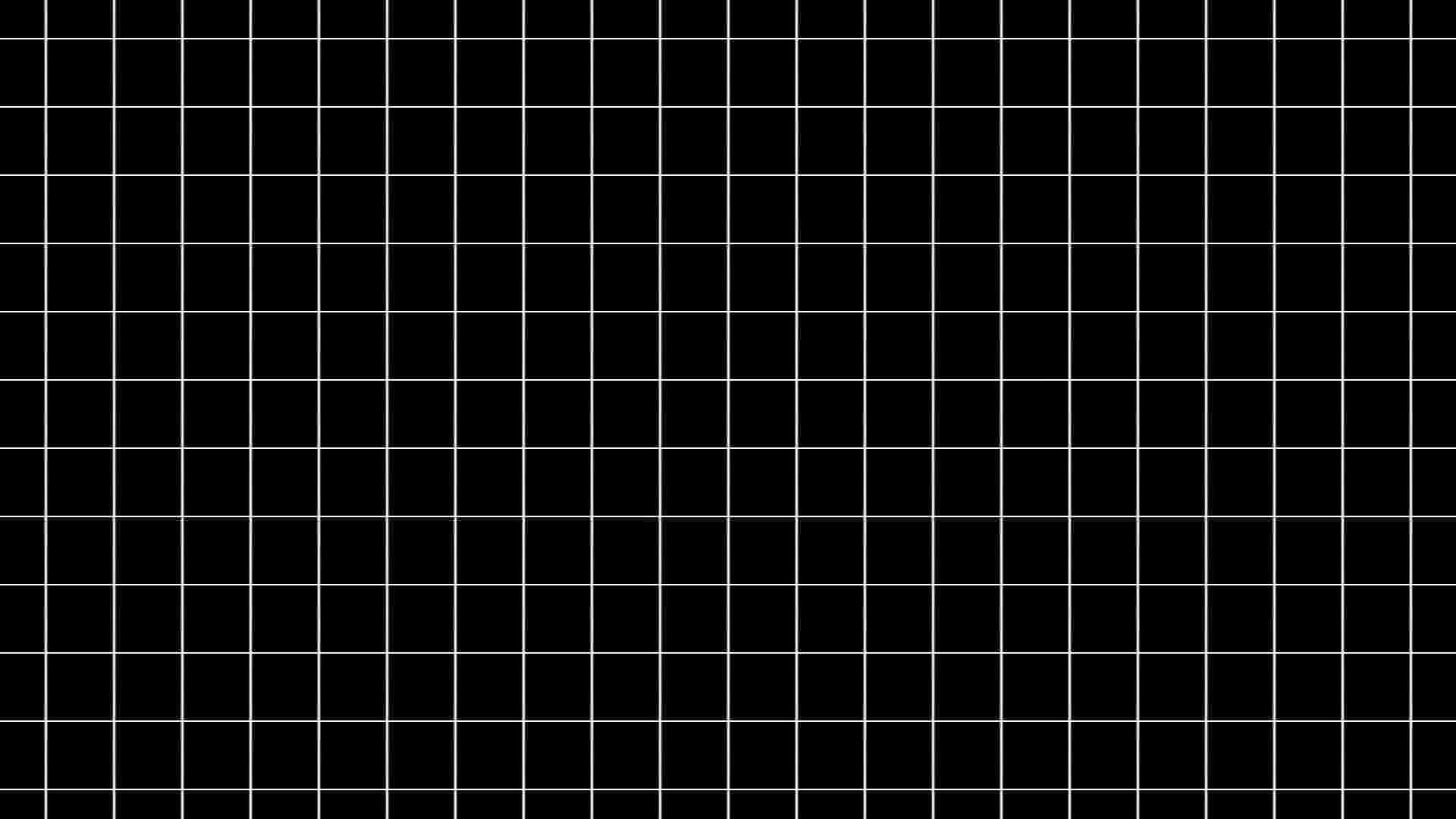 White Grid 桌布 壁紙 — 純黑背景上覆蓋精確的白色網格圖案，營造出極簡幾何設計。