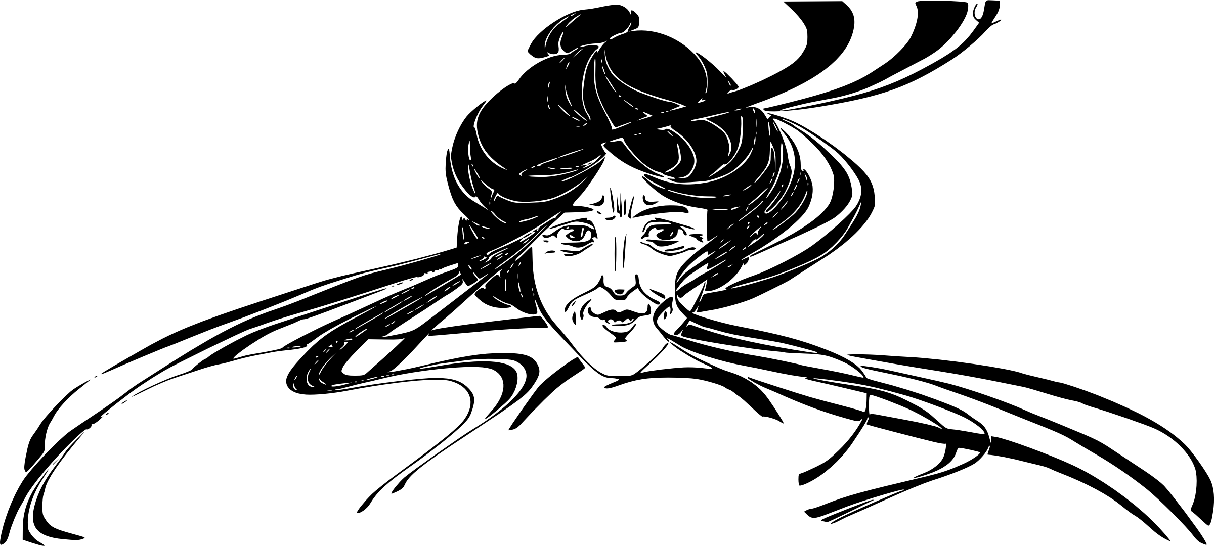 詭異的GIF 桌布 壁紙 — 純黑色背景，沒有可見的元素或紋理。