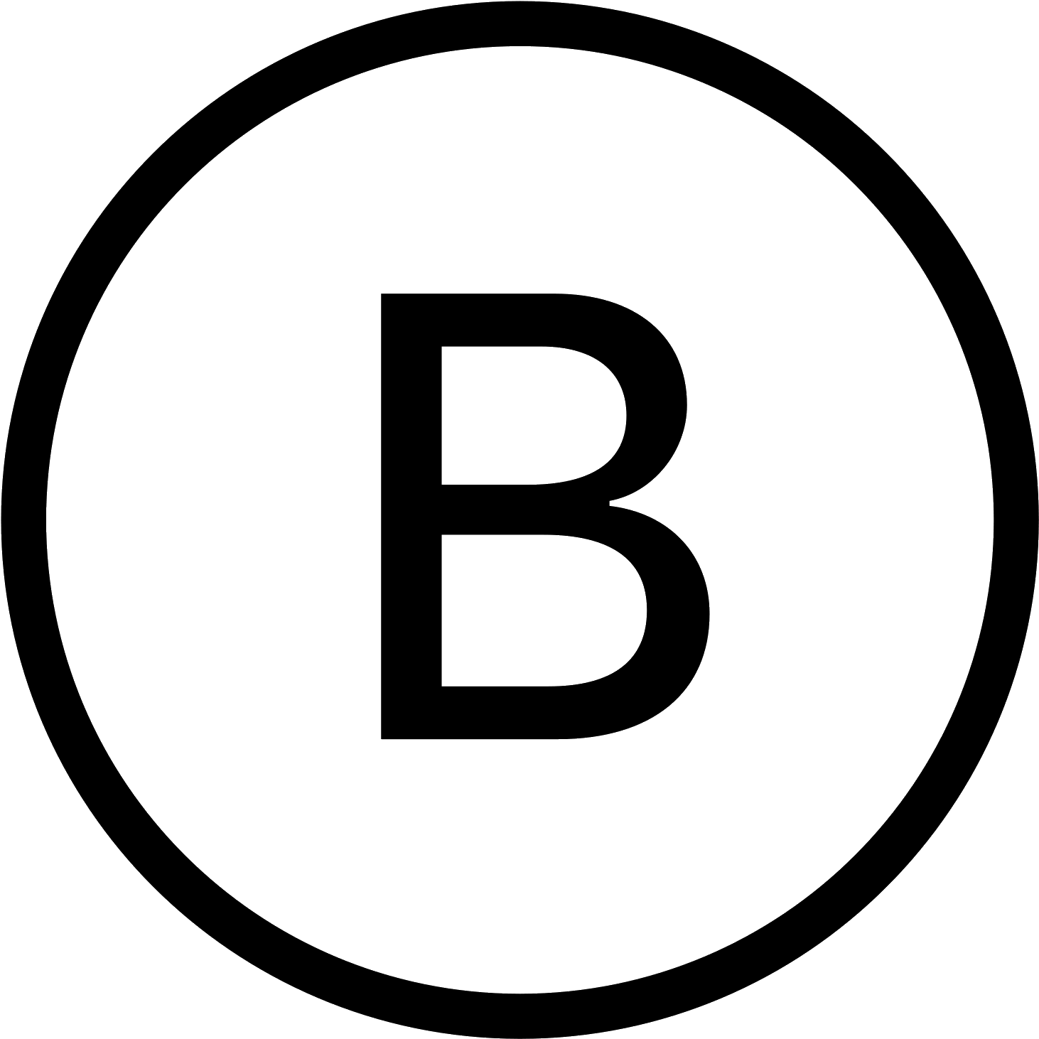 字母B 桌布 壁紙 — 純黑色背景，沒有可見的元素或紋理。