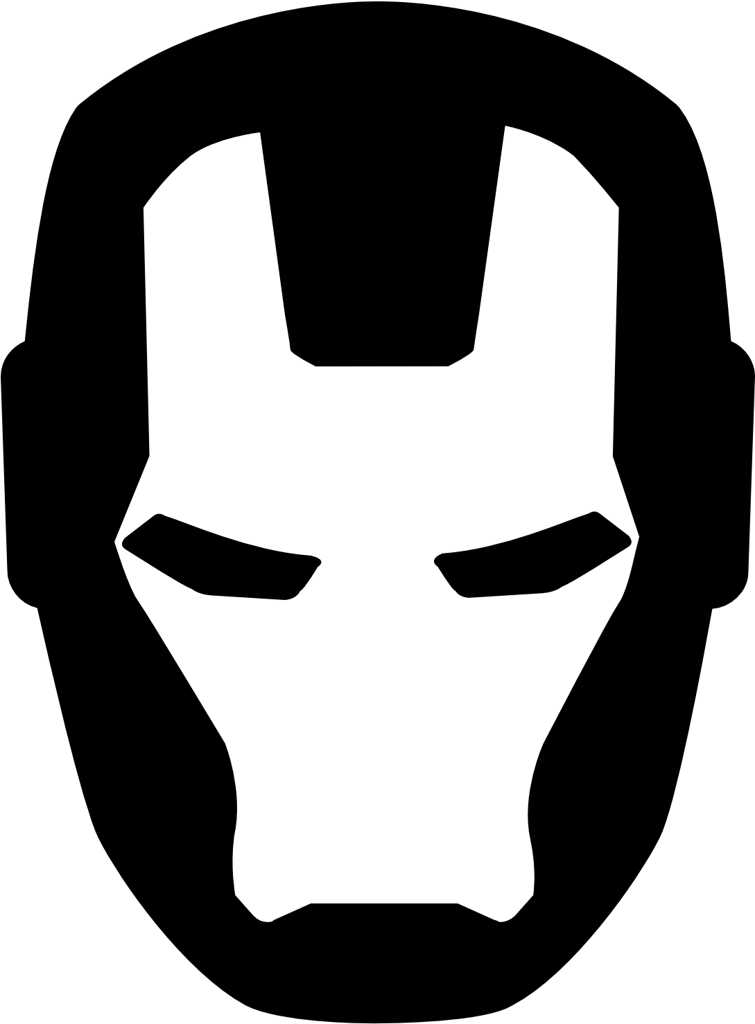 鋼鐵人標誌 桌布 壁紙 — 純黑色背景，沒有可見的元素或紋理。