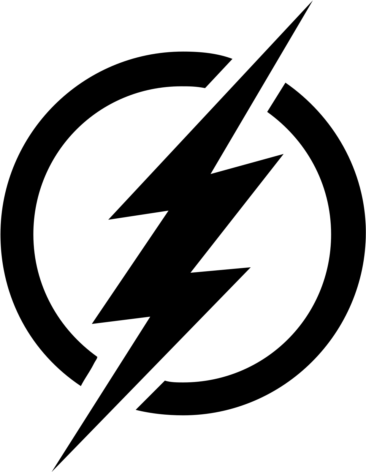 閃電俠 桌布 壁紙 — 純黑色背景，沒有可見的元素或細節。