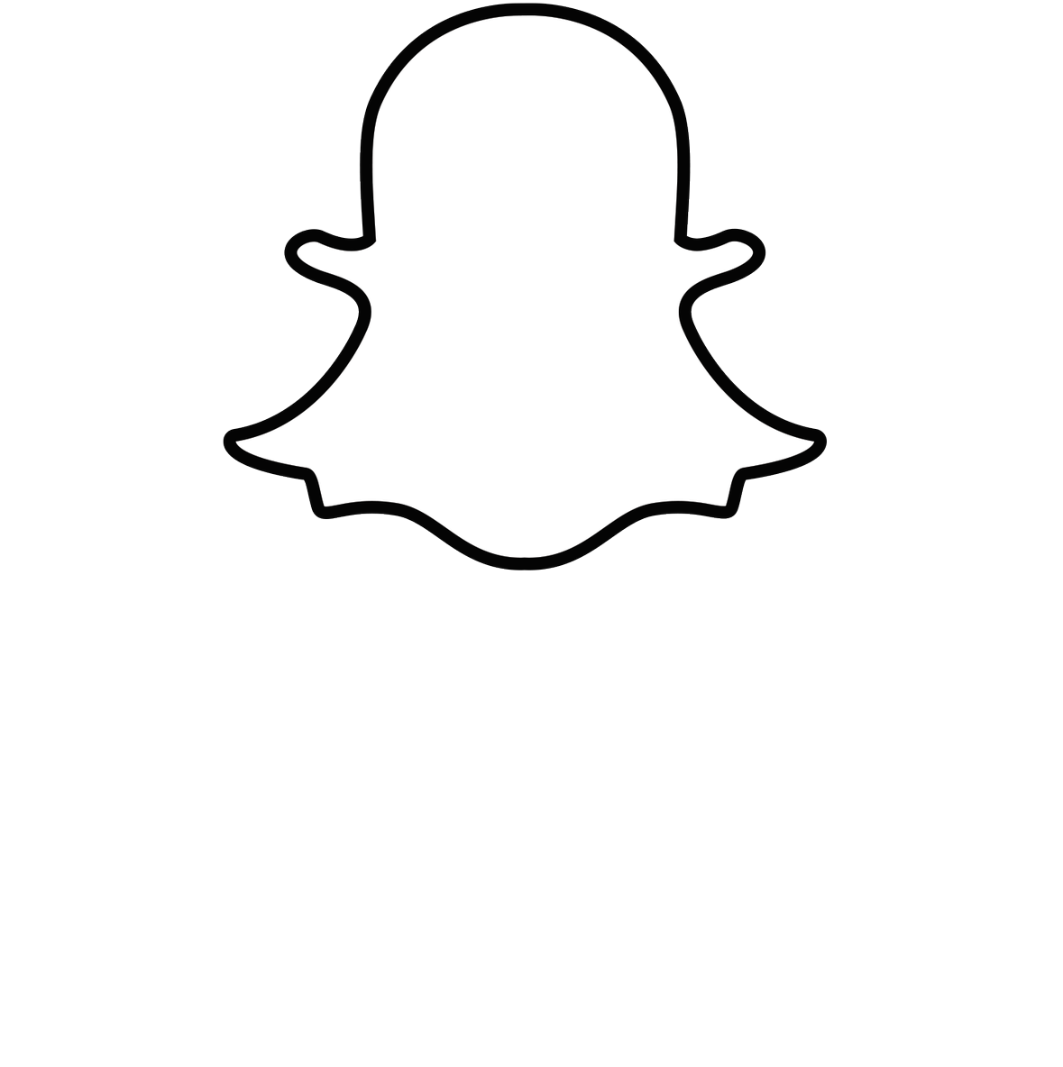 Snapchat 桌布 壁紙 — 純黑色背景上，白色Snapchat鬼魂標誌位於粗體白色文字MashMeet（由Mashable和DELMONDO呈獻）上方。