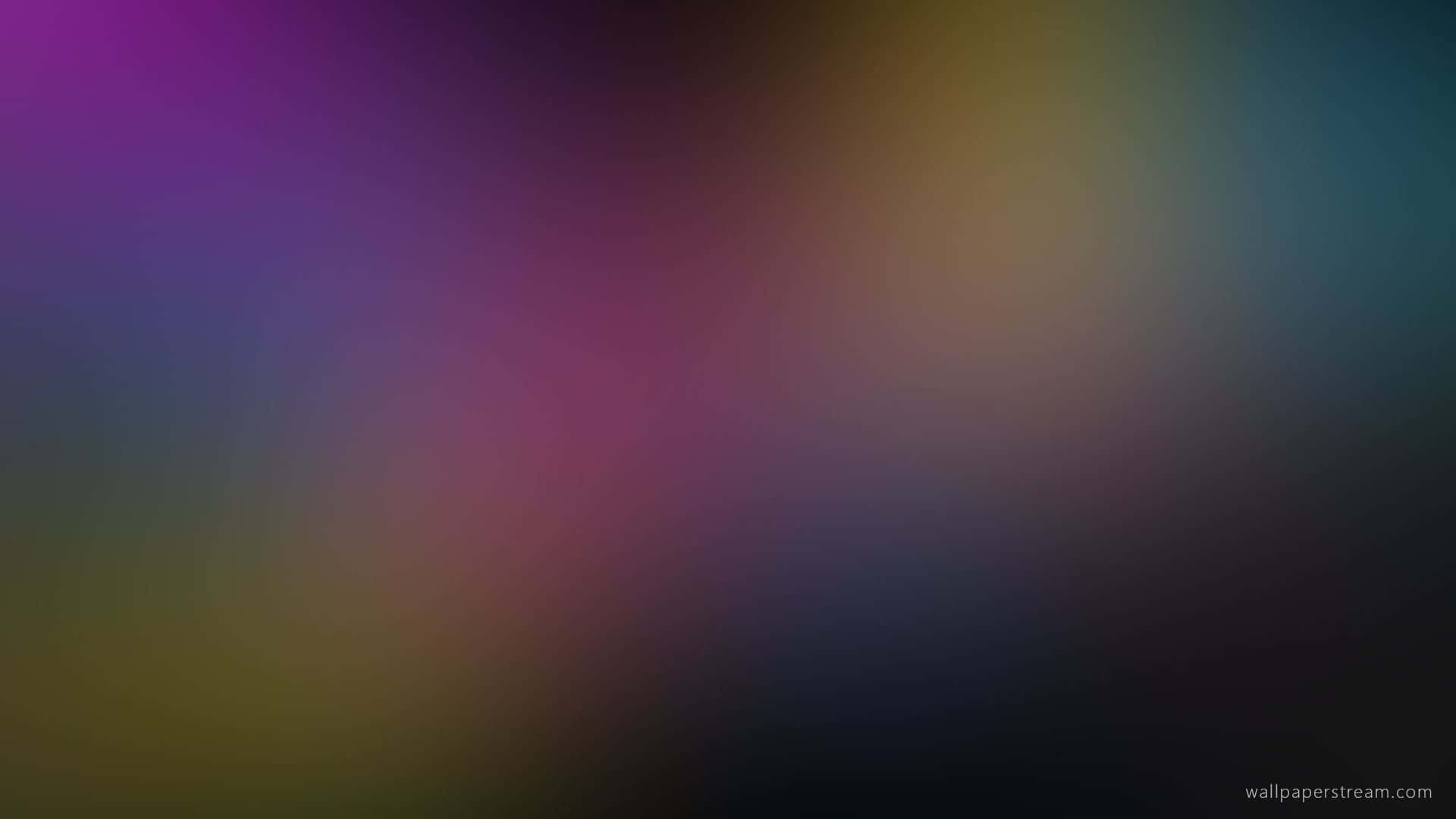 Dark Gradient 桌布 壁紙 — 紫色、粉紅色、黃色和藍綠色的柔和漸變，在光滑的抽象表面上融入深色陰影。