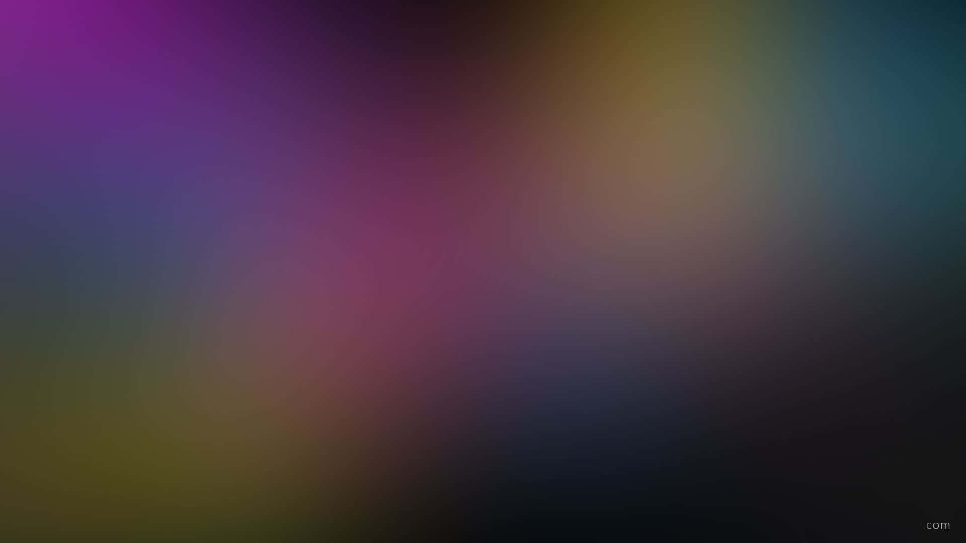 桌布 壁紙 — 紫色、粉紅色、黃色和藍綠色的柔和漸變融入黑暗角落，營造出夢幻般的抽象背景。