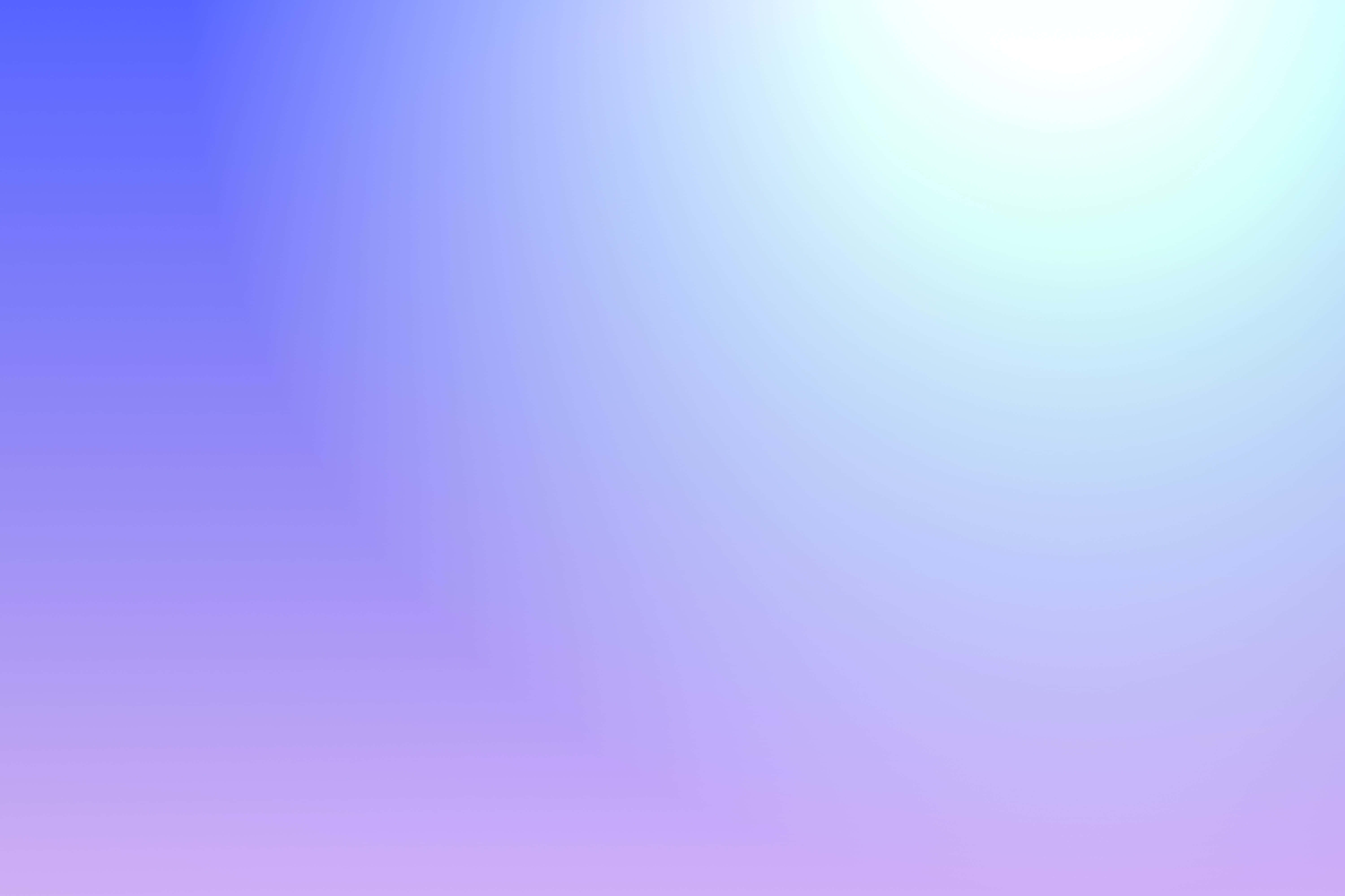 Purple And Blue Ombre 桌布 壁紙 — 紫色、藍色和白色的柔和漸變從明亮的中心向外擴散，營造出夢幻飄渺的氛圍。