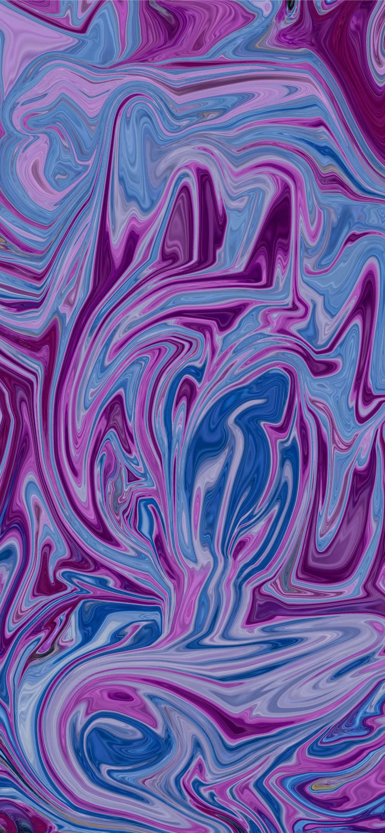 Purple Abstract 桌布 壁紙 — 紫色和藍色的鮮豔漩渦圖案創造出迷人的流體抽象設計。