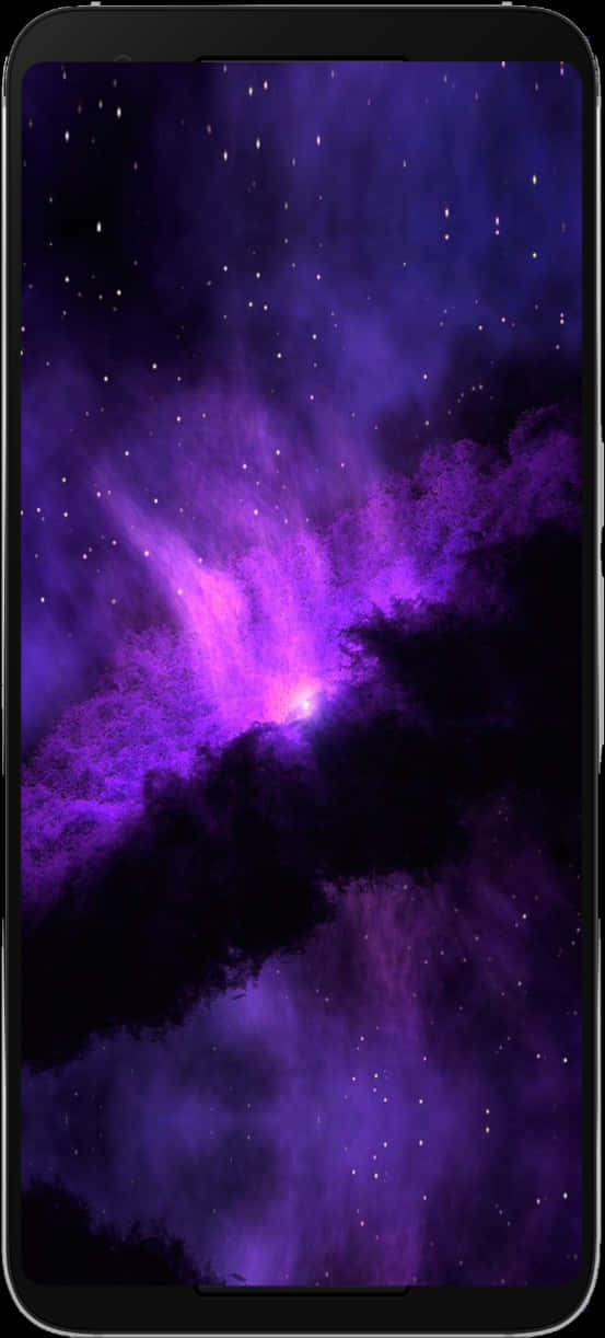 紫色星雲手機桌布 壁紙