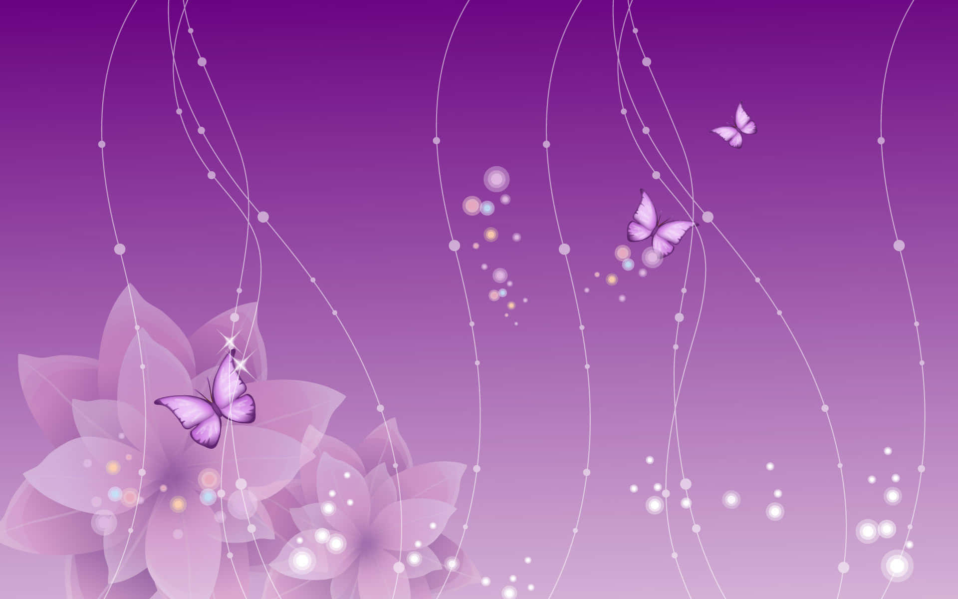 紫色蝴蝶背景 壁紙
