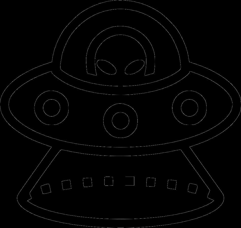 經典UFO線條藝術 壁紙