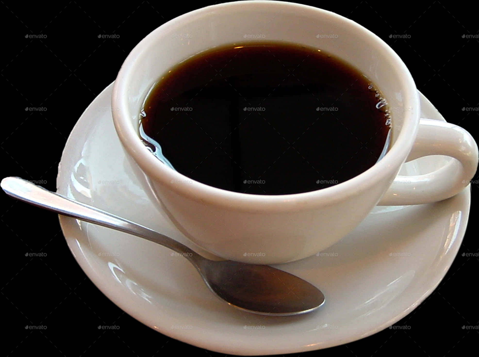 經典咖啡杯附湯匙 壁紙