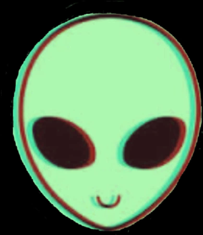 經典外星人頭插圖 壁紙