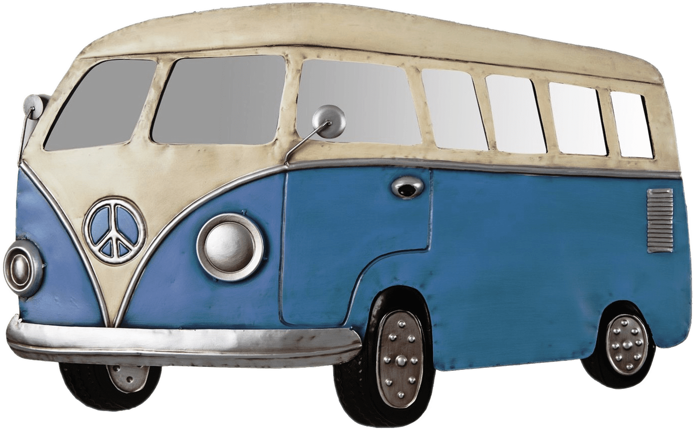 經典福斯露營車插畫 壁紙