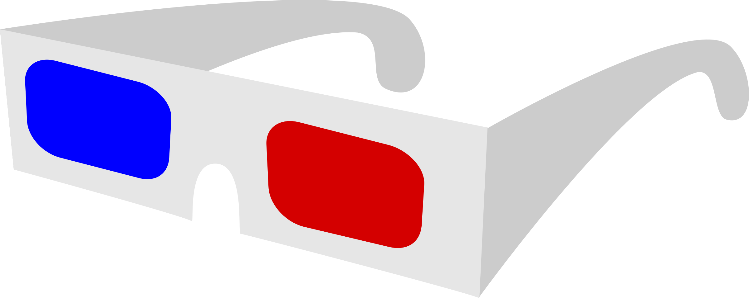 Accessories 桌布 壁紙 — 經典紅藍3D眼鏡，白色鏡框，黑色背景上孤立。