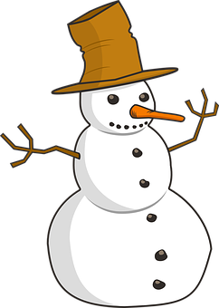 經典雪人卡通插畫 壁紙