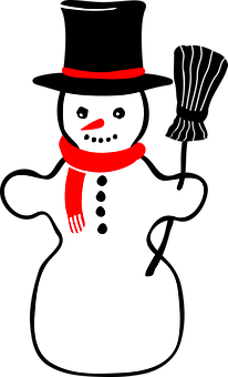 經典雪人插畫 壁紙