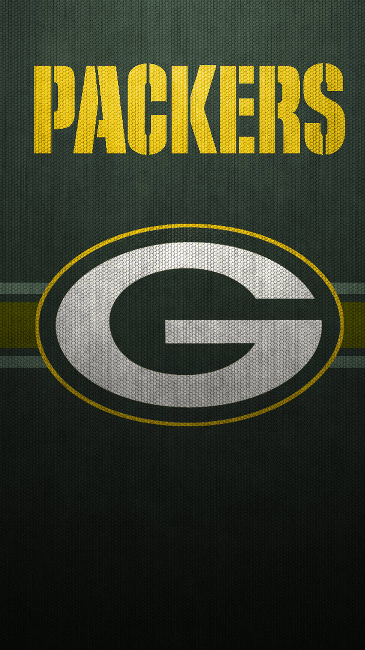 Packers 桌布 壁紙 — 綠灣包裝工隊標誌以鮮明的黃色和綠色呈現於紋理布料背景上。