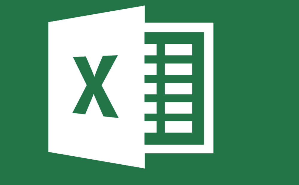 綠色背景上的Microsoft Excel標誌圖示 — Microsoft 壁紙
