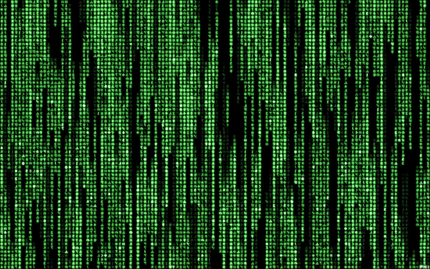 Matrix Zoom 桌布 壁紙 — 綠色數位雨垂直傾瀉在黑色背景上，呈現經典的 cyberpunk 矩陣風格。