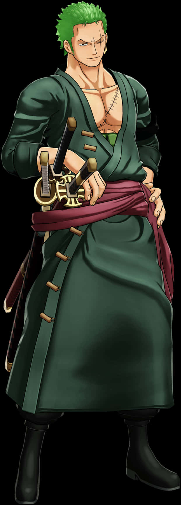 綠髮劍士動漫角色 壁紙