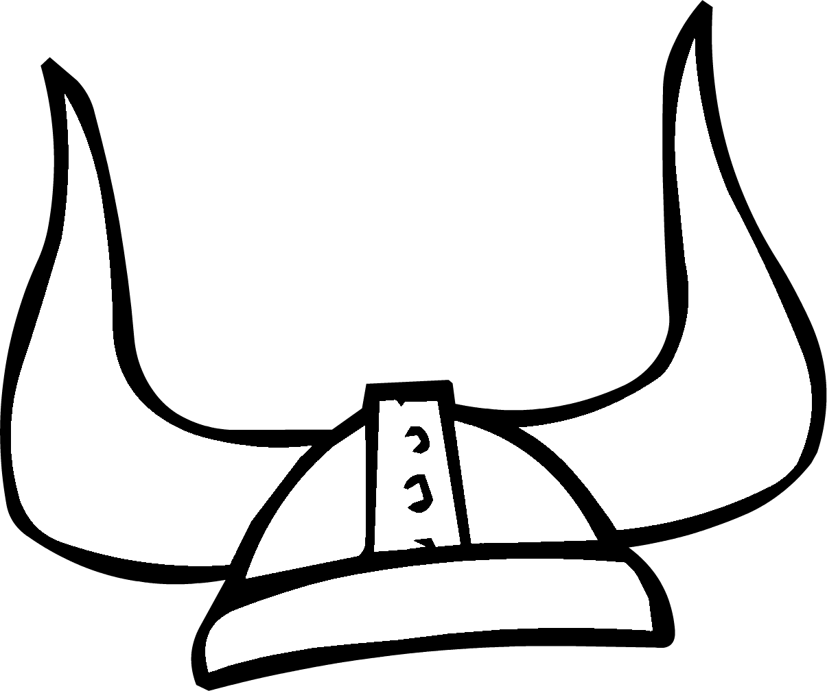 維京頭盔插圖 壁紙
