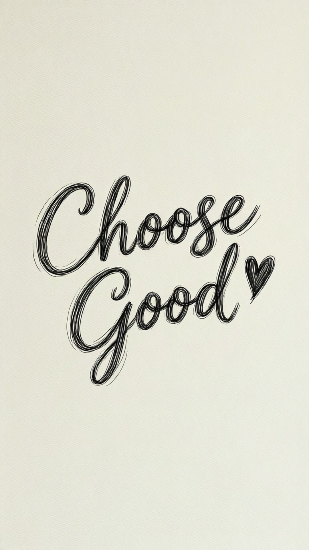 線條藝術 Choose Good 壁紙