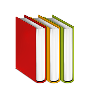 繽彩書本直立排列 壁紙