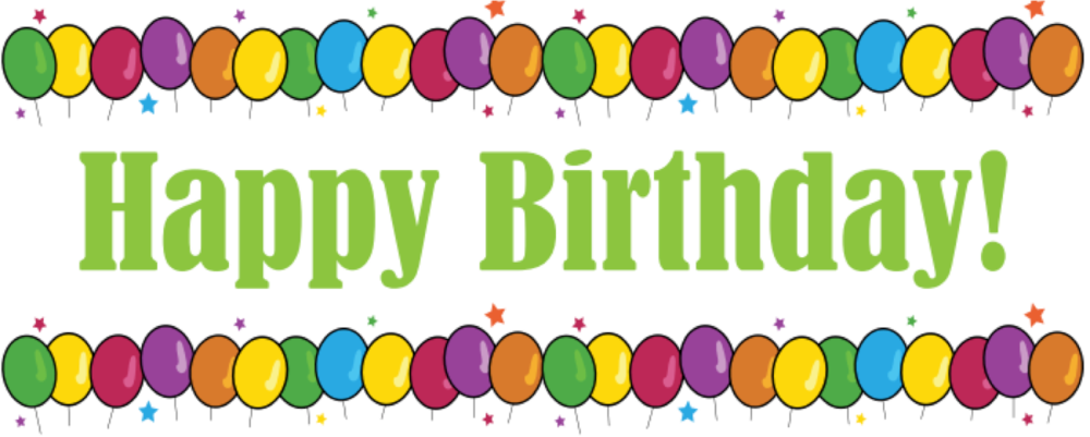 繽彩歡樂生日橫幅 壁紙