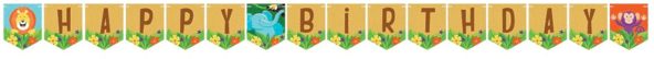 繽彩歡樂生日橫幅 壁紙