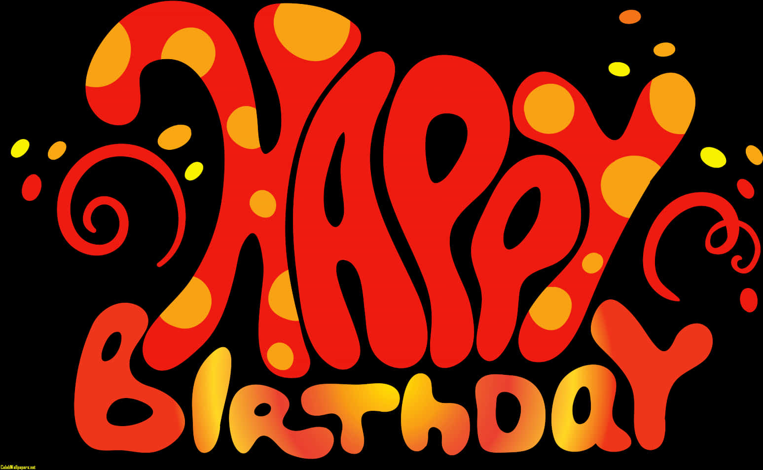 繽紛歡樂生日祝福 壁紙