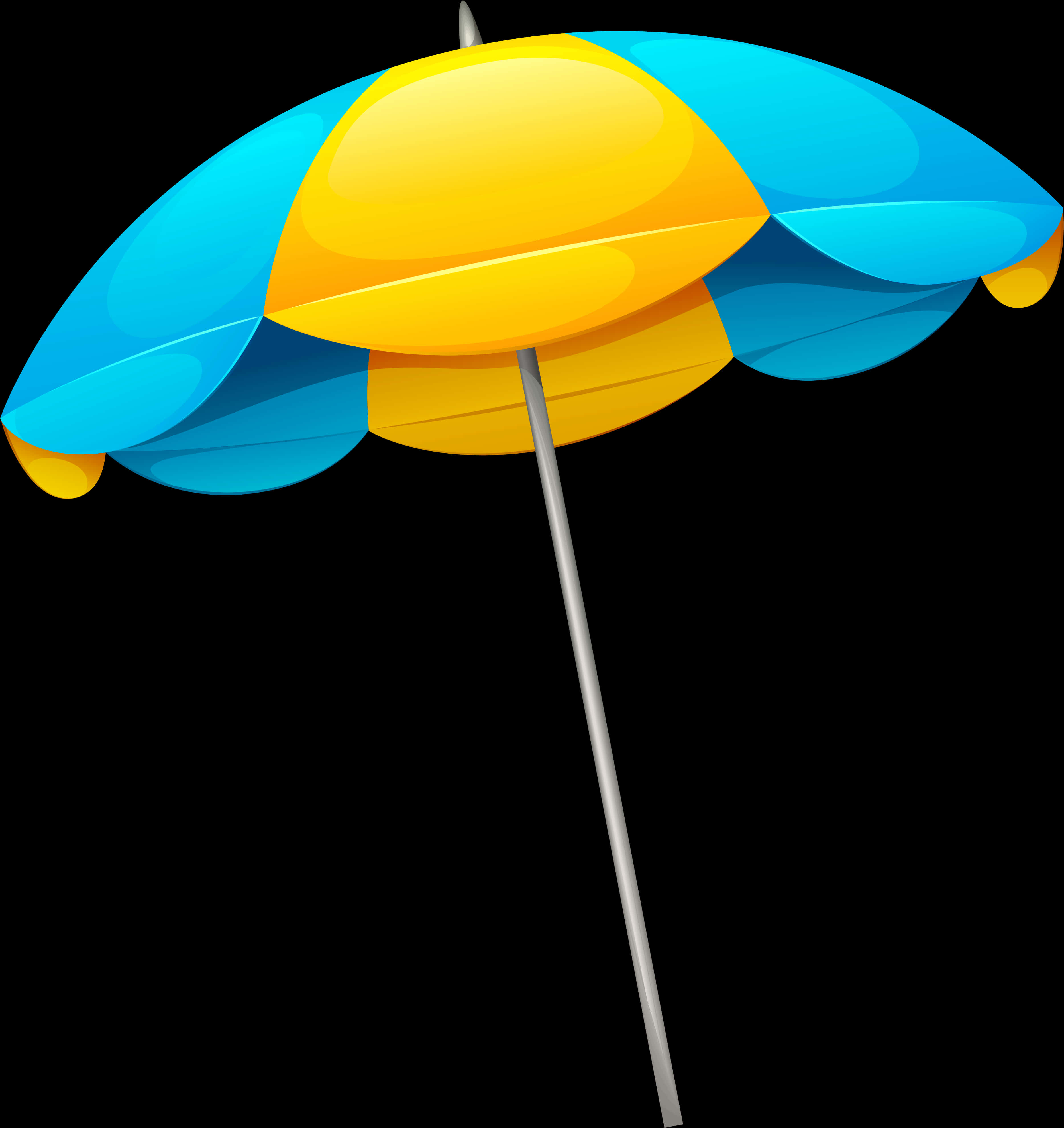 繽紛海灘傘圖形 壁紙