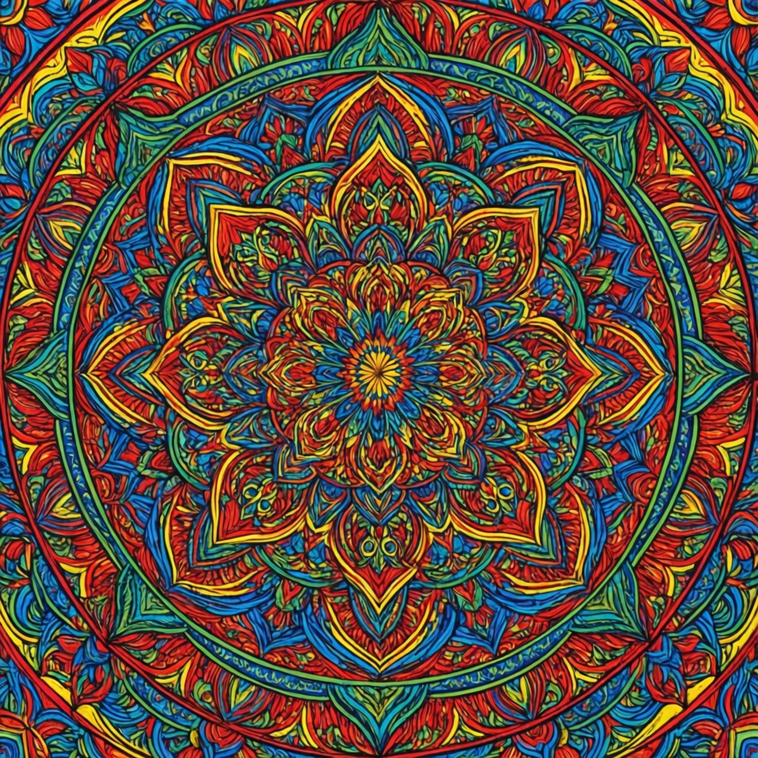 繽紛絢麗曼陀羅 壁紙