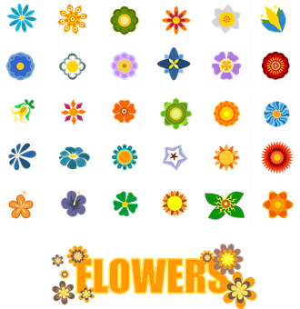 繽紛花卉圖示精選集 壁紙