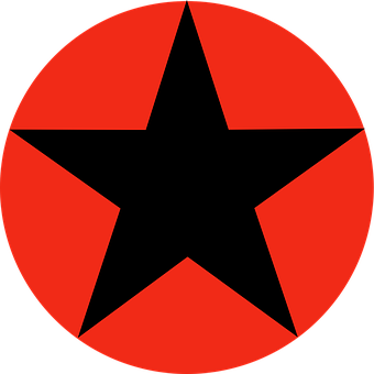 红黑星形图案 壁紙