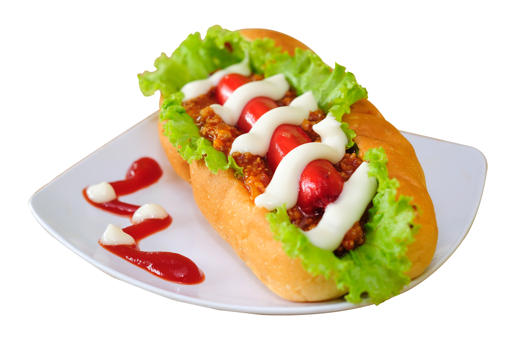 美味熱狗佐醬料 壁紙