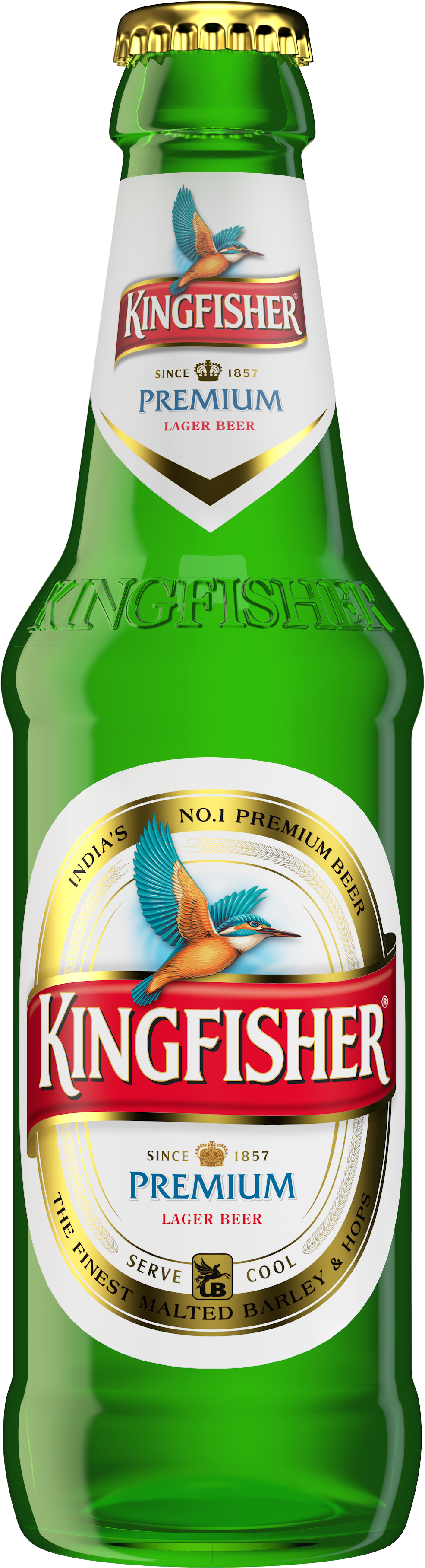 翠鳥頂級印度拉格啤酒瓶 壁紙