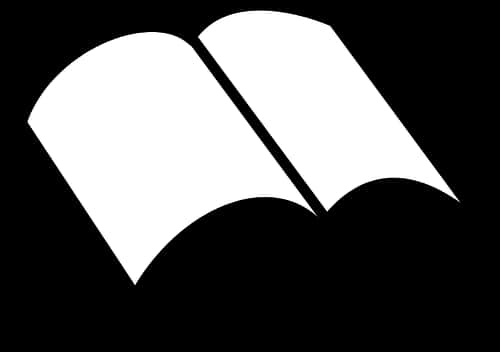 翻開書本圖示剪影 壁紙