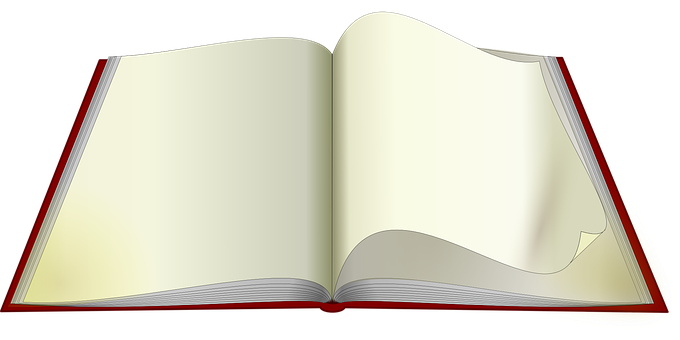 翻開的空白書本 壁紙