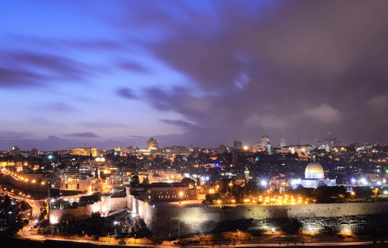 耶路撒冷夜景 壁紙