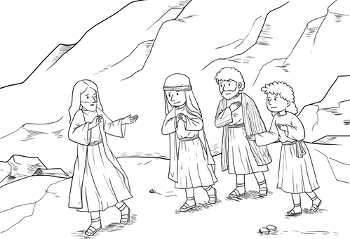 聖經場景_黑色剪影 壁紙