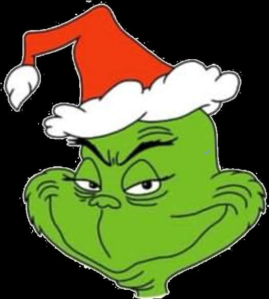 聖誕帽微笑的鬼靈精 壁紙