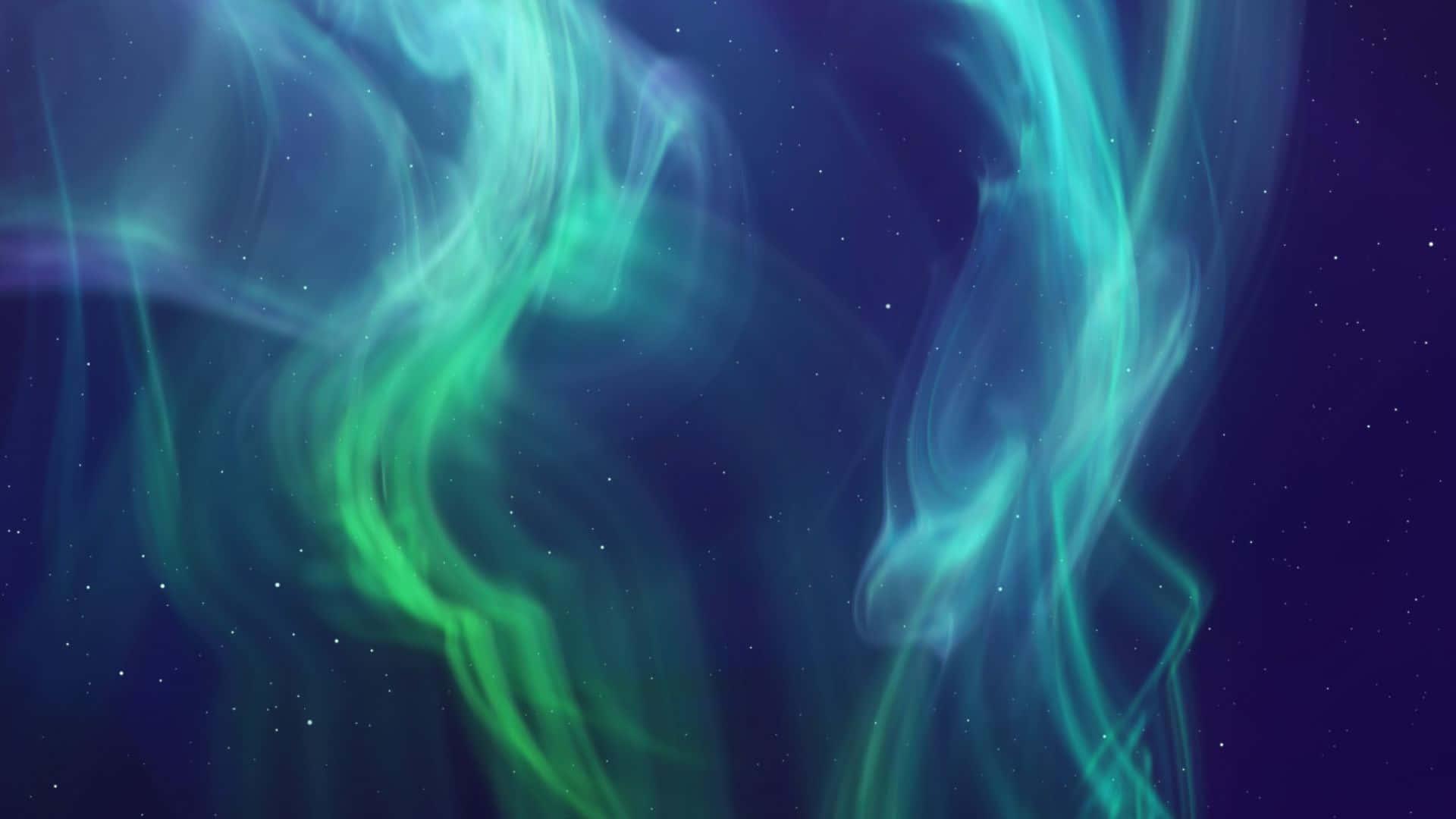 背景中呈現北極光 壁紙