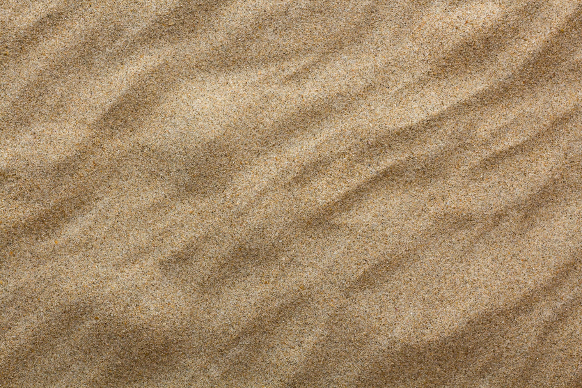 sand 桌布 壁紙 — 自然光下帶有柔和波紋和溫暖米色調的紋理沙粒特寫。