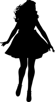 舞蹈表演剪影 壁紙