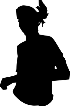 舞蹈表演剪影 壁紙